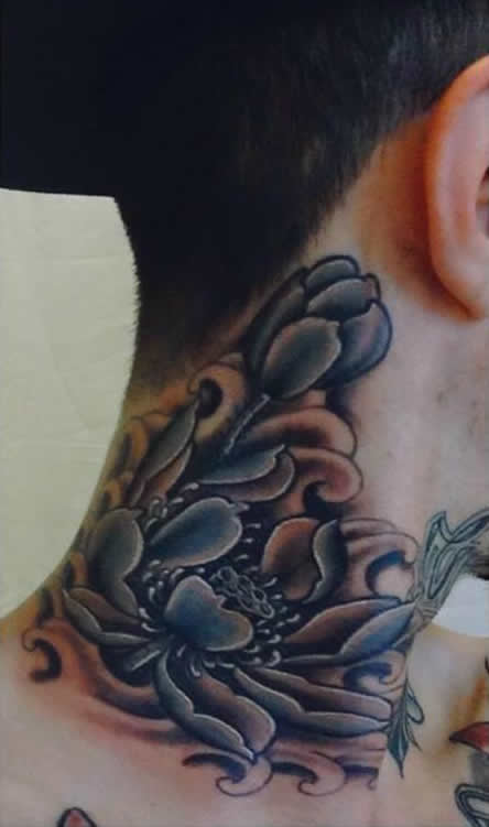 Neck tattoo