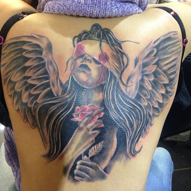 Angel tattoo