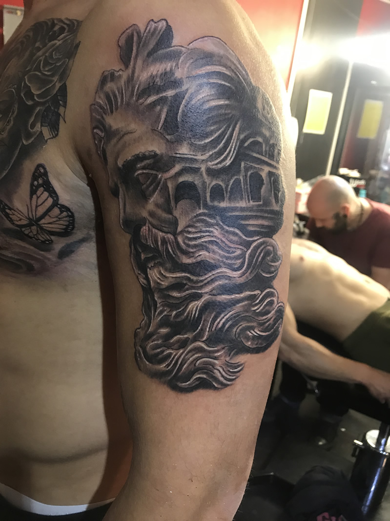 Start of sleeve