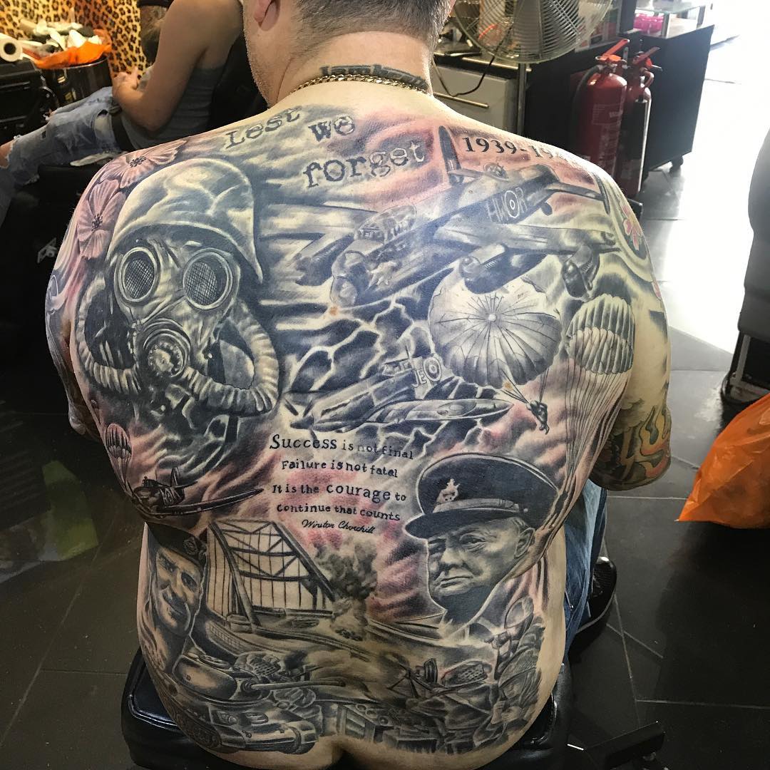 Winston Churchill tattoo